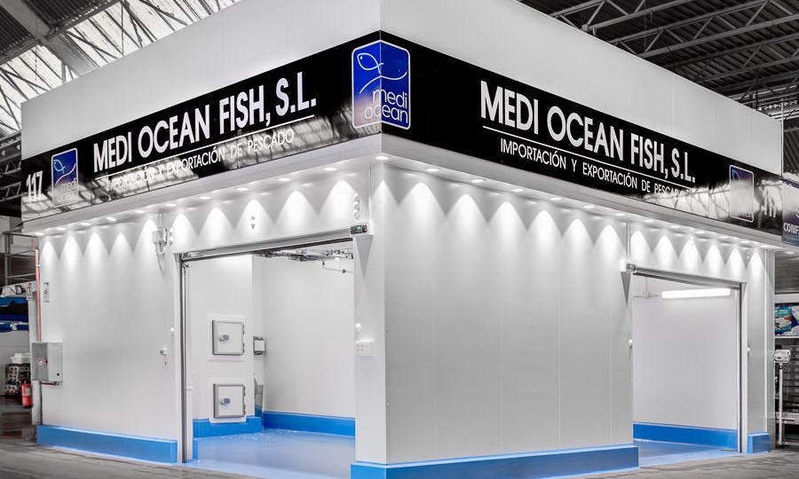 fotografia industrial reforma de puesto de pescado en Mercamadrid